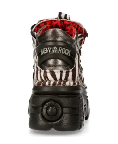 Best New Rock Anke Boot Ania Print Tower With ace -et011-C9