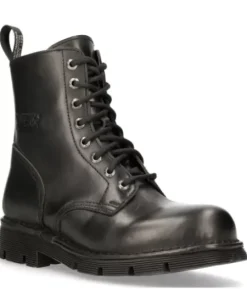 Outlet New Rock Anke Boot Back Paning With ace -Newii084-1