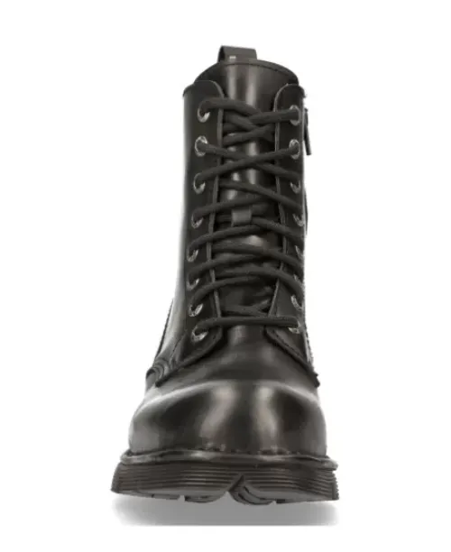 Outlet New Rock Anke Boot Back Paning With ace -Newii084-1
