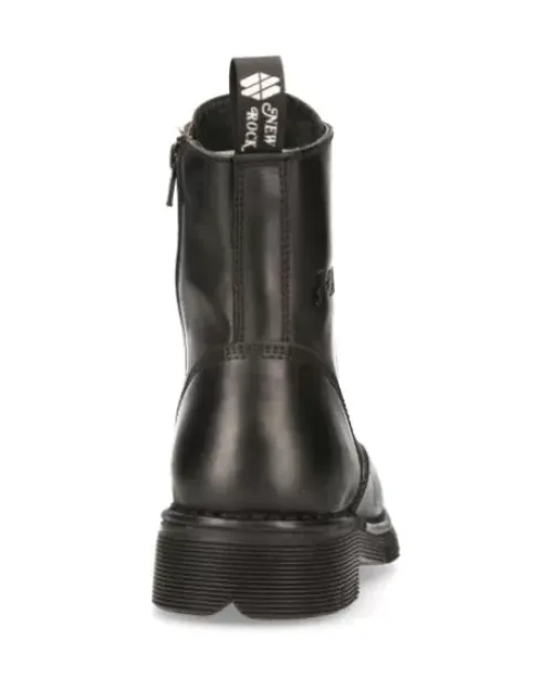 Outlet New Rock Anke Boot Back Paning With ace -Newii084-1