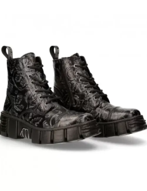 New New Rock Anke Boot Back Tower -Wa005-V39