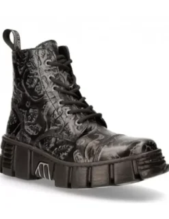 New New Rock Anke Boot Back Tower -Wa005-V39