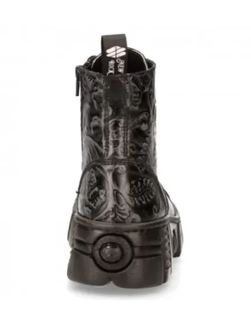 New New Rock Anke Boot Back Tower -Wa005-V39