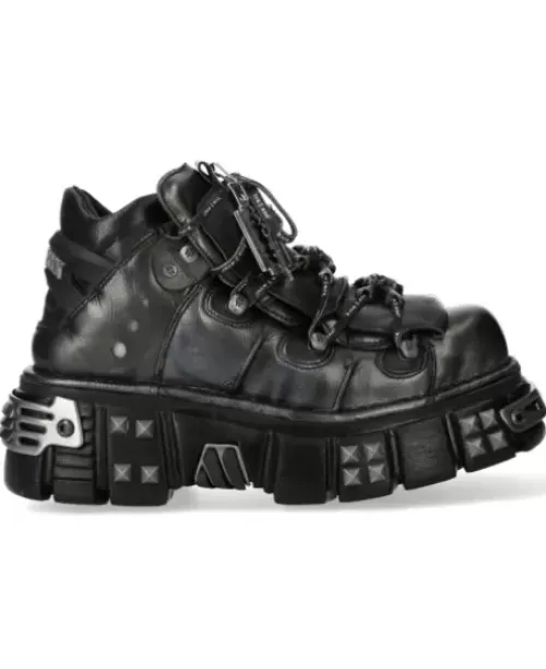 Outlet New Rock Anke Boot Back Tower With ace -106Phc-V2
