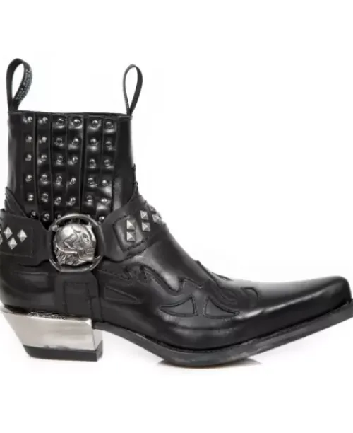 New New Rock Anke Boot Back Wet -7950-9