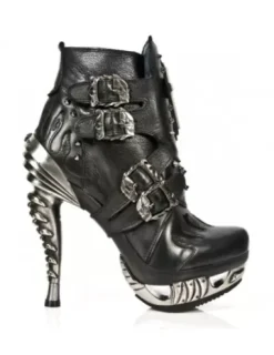 Hot New Rock Anke Boot Punk -ag005-C2