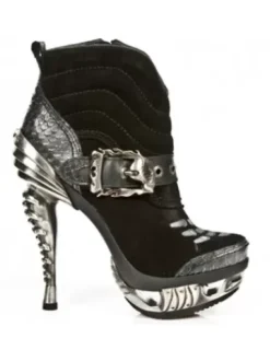 Sale New Rock Anke Boot Punk -ag013-C1