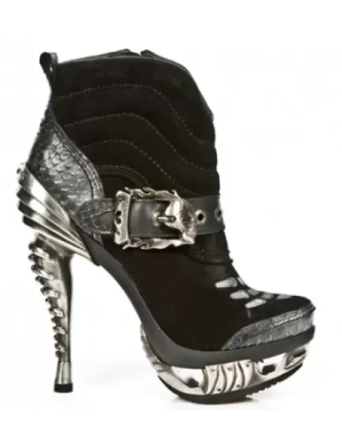 Sale New Rock Anke Boot Punk -ag013-C1