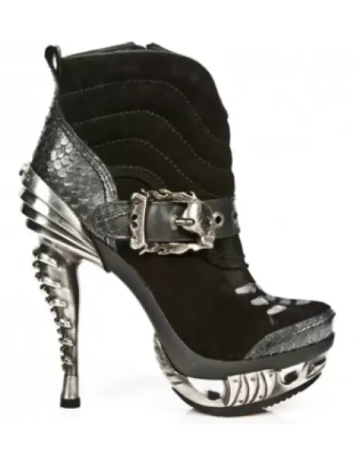 Sale New Rock Anke Boot Punk -ag013-C1