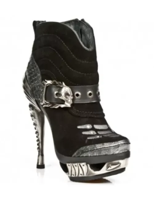 Sale New Rock Anke Boot Punk -ag013-C1
