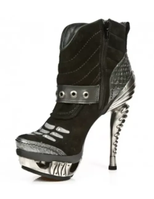 Sale New Rock Anke Boot Punk -ag013-C1