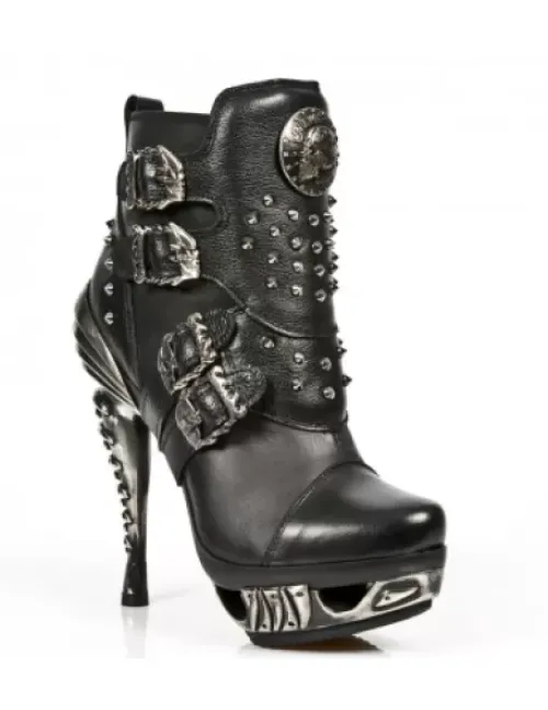 Outlet New Rock Anke Boot Punk -ag010-C1