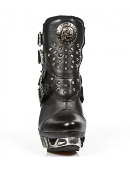 Outlet New Rock Anke Boot Punk -ag010-C1
