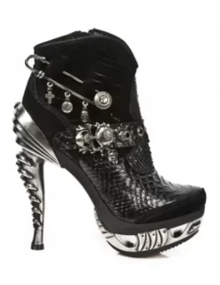 Discount New Rock Anke Boot Punk -ag032-C2