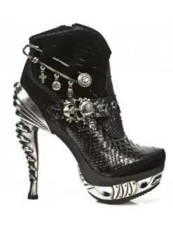 Discount New Rock Anke Boot Punk -ag032-C2
