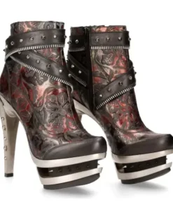 Discount New Rock Anke Boot Punk -Rock201-C4