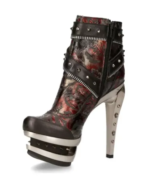Discount New Rock Anke Boot Punk -Rock201-C4