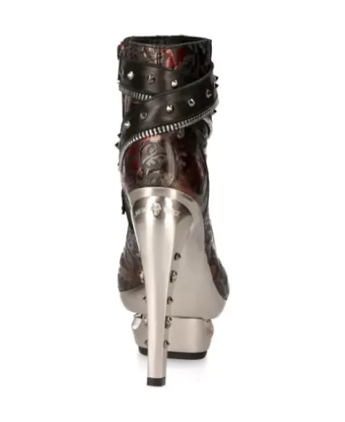 Discount New Rock Anke Boot Punk -Rock201-C4