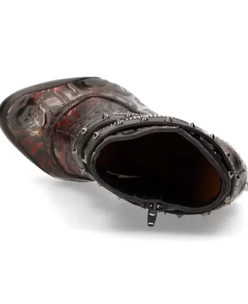 Discount New Rock Anke Boot Punk -Rock201-C4
