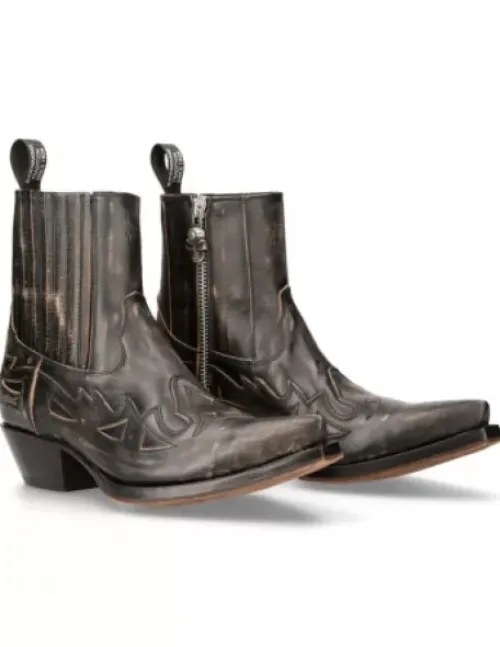 New New Rock Anke Boot uea -7721C-C7