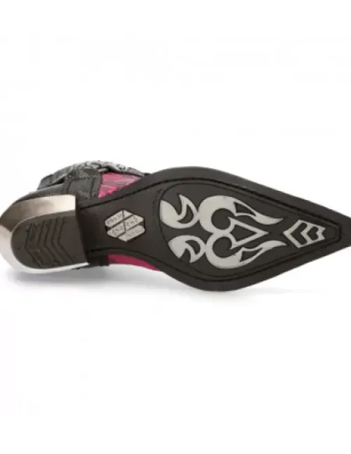 Outlet New Rock Anke Boot Wet -7995Pt-C17