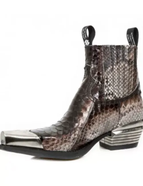 Outlet New Rock Anke Boot Wet -7953Pt-C34