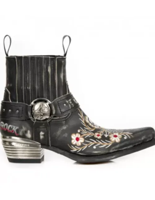 New New Rock Anke Boot Wet -Wt046-C2