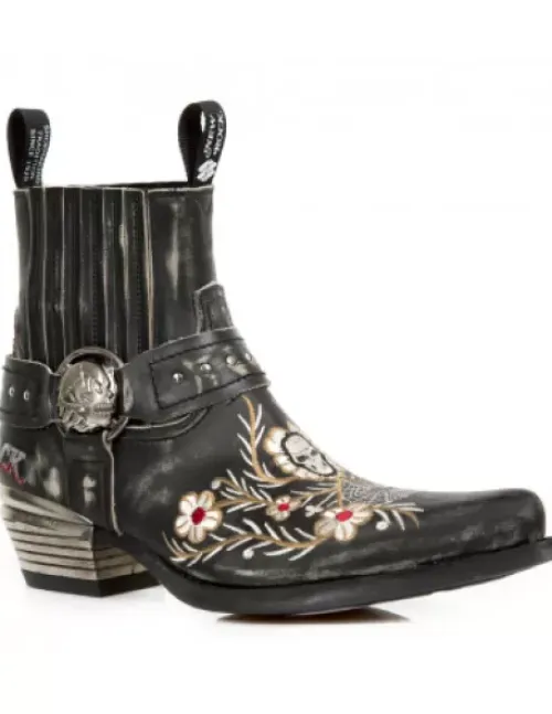 New New Rock Anke Boot Wet -Wt046-C2