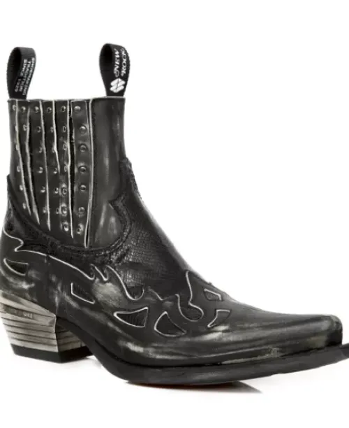 Clearance New Rock Anke Boot Wet -Wt047-2