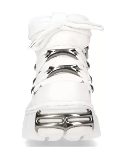 Sale New Rock Anke Boot White Tower With ace -106N-18