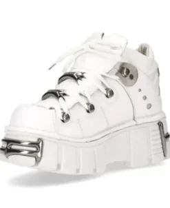 Sale New Rock Anke Boot White Tower With ace -106N-18