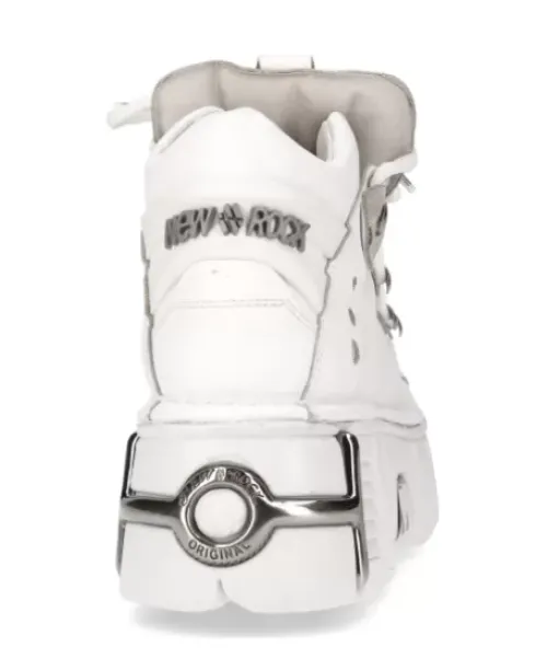 Sale New Rock Anke Boot White Tower With ace -106N-18