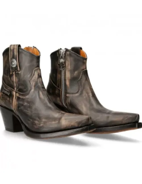 New Rock Anke Boot Back uea -7729C-C12