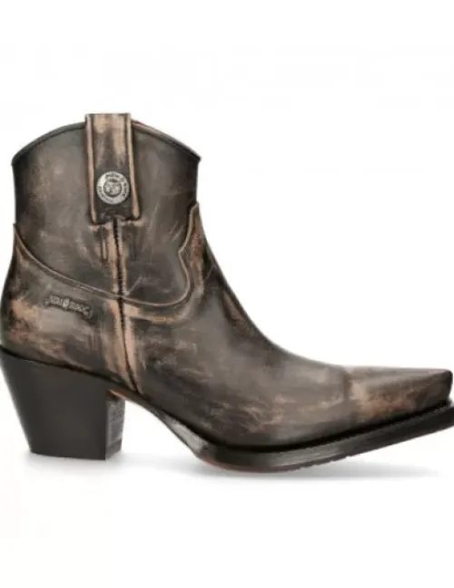 New Rock Anke Boot Back uea -7729C-C12