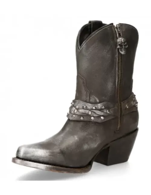 New Rock Anke Boot Back uea -Wt005-1