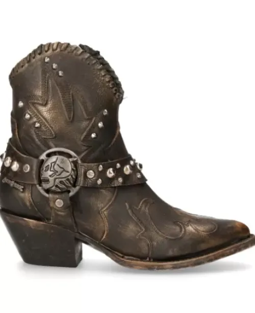 Hot New Rock Anke Boot Back uea -Wt004-1