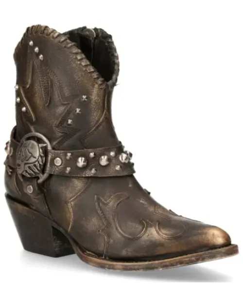 Hot New Rock Anke Boot Back uea -Wt004-1