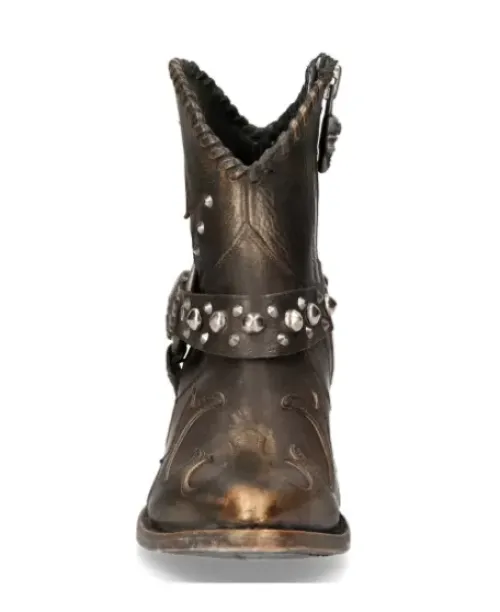 Hot New Rock Anke Boot Back uea -Wt004-1
