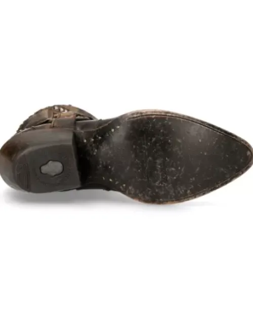Hot New Rock Anke Boot Back uea -Wt004-1