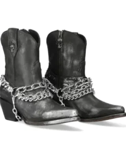 Outlet New Rock Anke Boot Back uea -Wt006Te-1