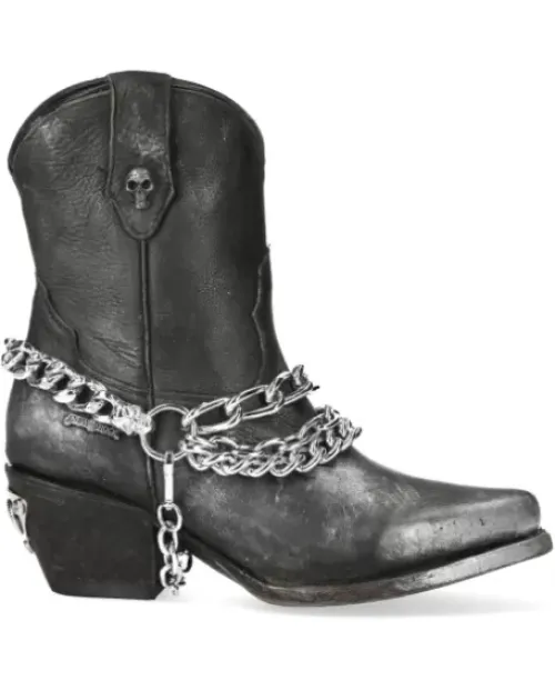 Outlet New Rock Anke Boot Back uea -Wt006Te-1