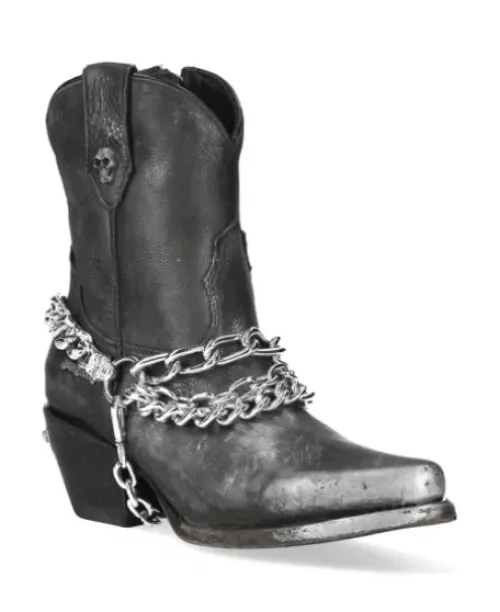 Outlet New Rock Anke Boot Back uea -Wt006Te-1