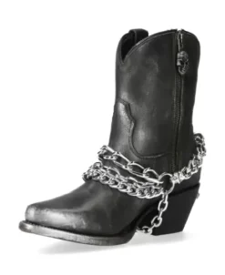 Outlet New Rock Anke Boot Back uea -Wt006Te-1