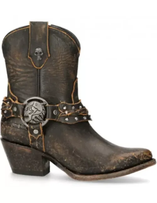 New New Rock Anke Boot oka uea -Wt005-2