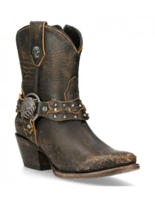 New New Rock Anke Boot oka uea -Wt005-2