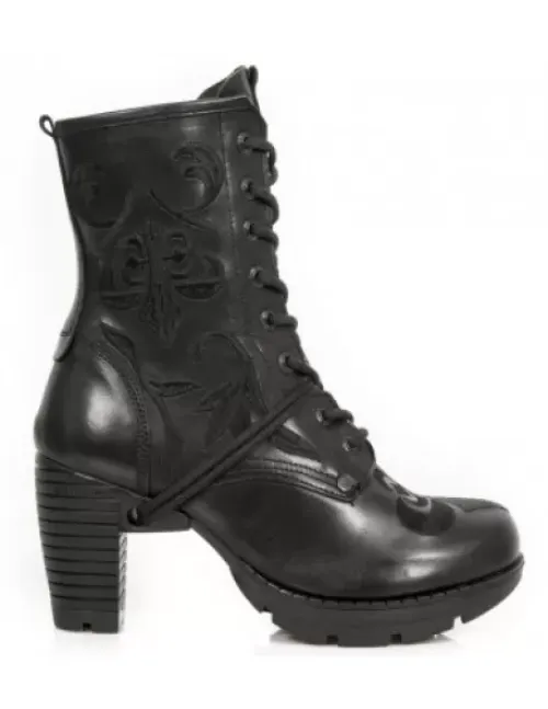 Outlet New Rock Anke Boot Trai -Tr052-1