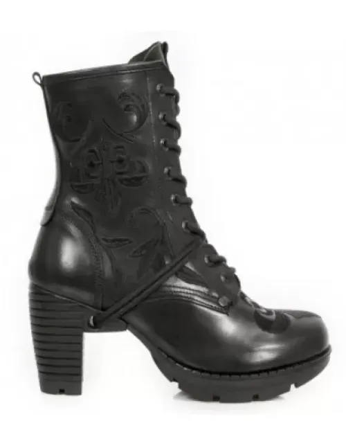 Outlet New Rock Anke Boot Trai -Tr052-1