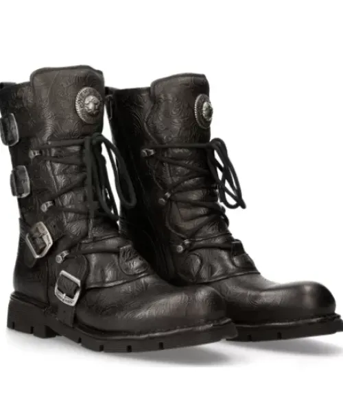 New Rock Boot Back Paning With ace -1473-43