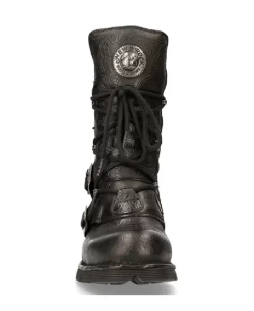 New Rock Boot Back Paning With ace -1473-43