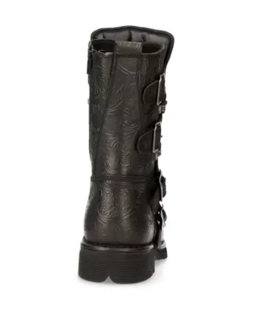 New Rock Boot Back Paning With ace -1473-43